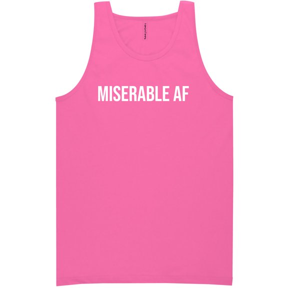 Miserable AF Neon Tank Top