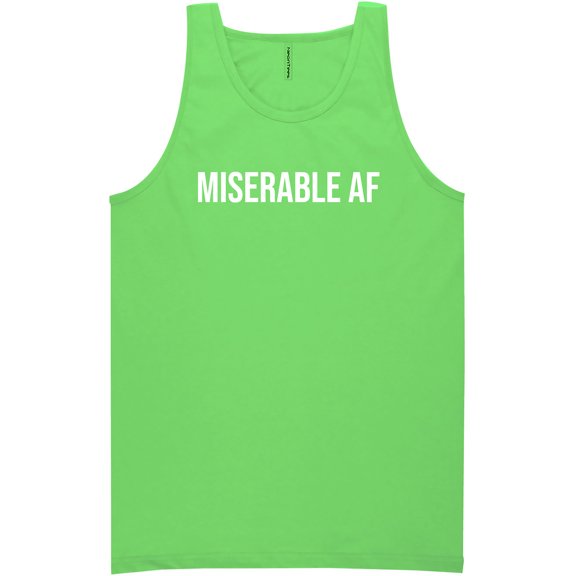 Miserable AF Neon Tank Top