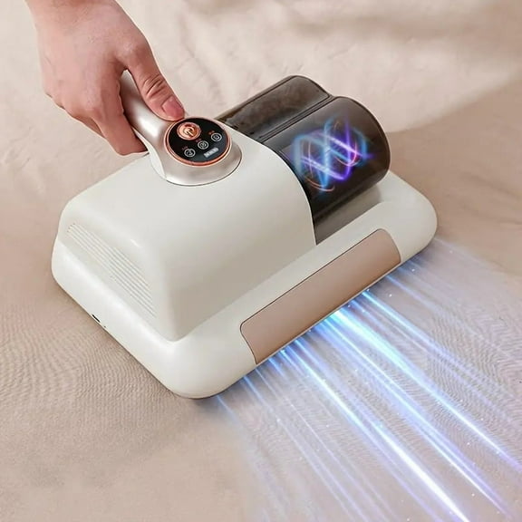 Miserwe 13,000 Pa high suction power, dual-level adjustable suction power, dual-cup design, multiple bacterial filtration, suitable for bedding, blankets, sofas and clothes