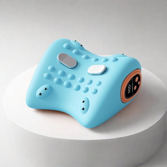 Miserwe Neck massager, used for relieving neck and shoulder tension, 26 angle cervical traction for the back, a relaxing portable pillow, deep tissue kneading massage, for the shoulders and back.