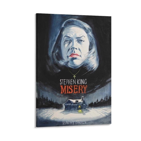 Misery Classic Old Horror Movie Poster Canvas Painting Wall Art Poster for Bedroom Living Room Decor