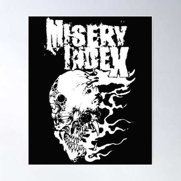 Misery Index Flameface Dying Poster Wall Art, Modern Wall Decor For Living Room Bedroom, 8x12 UNFRAMED