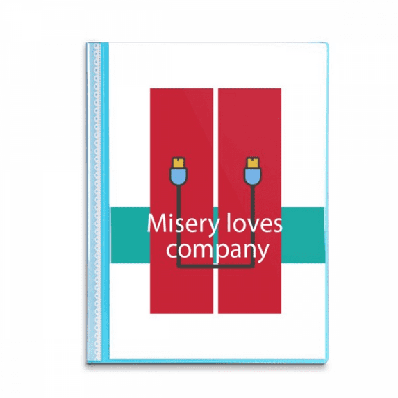 Misery Loves Company Art Deco Fashion Book Sheet Protectors Portfolio Binder Folder