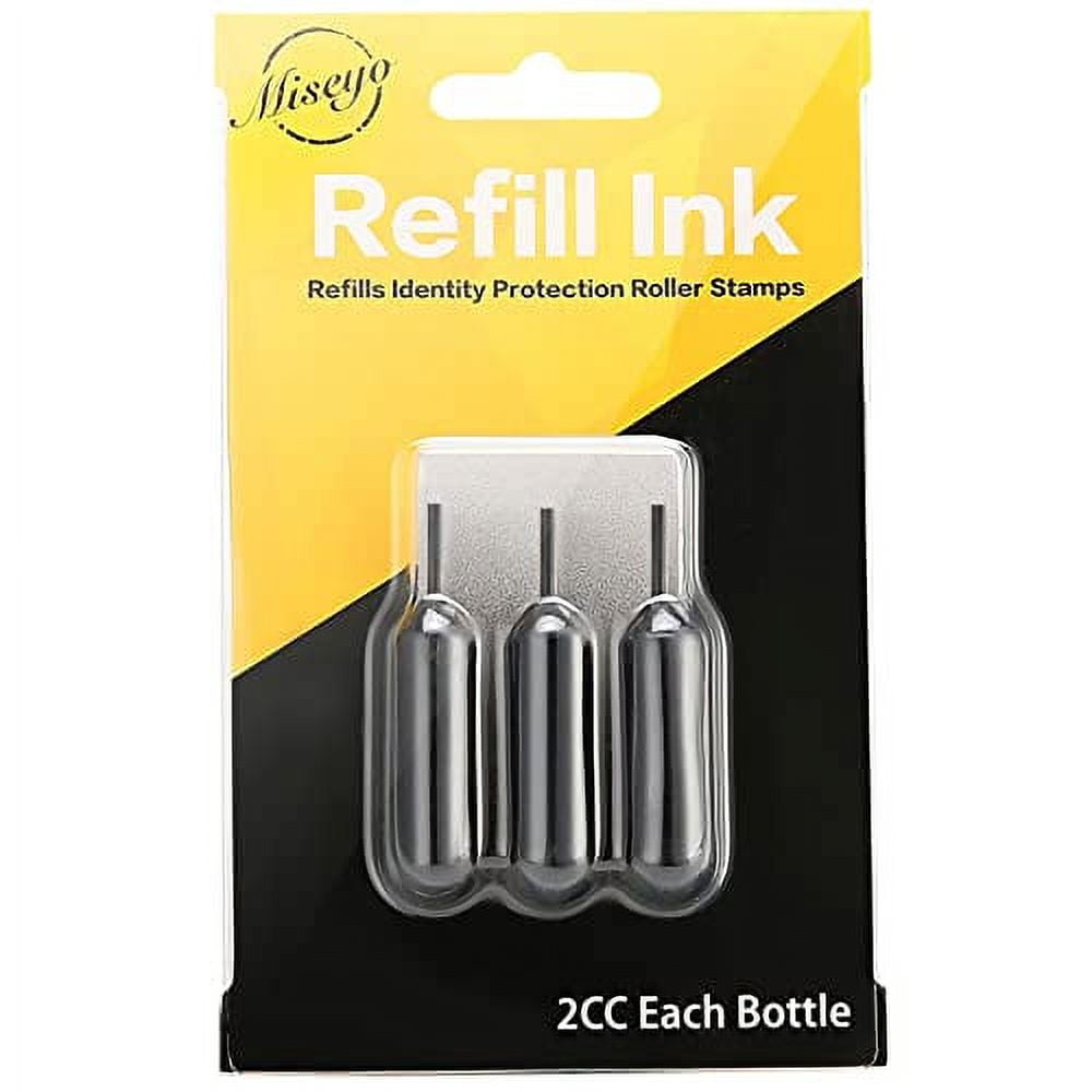 Miseyo Roller Stamp Refill Ink 3 Pack Black Ink