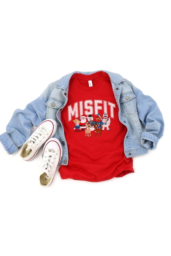 Misfit Tee, Festive T-Shirt For , Shirt, Retro Tee