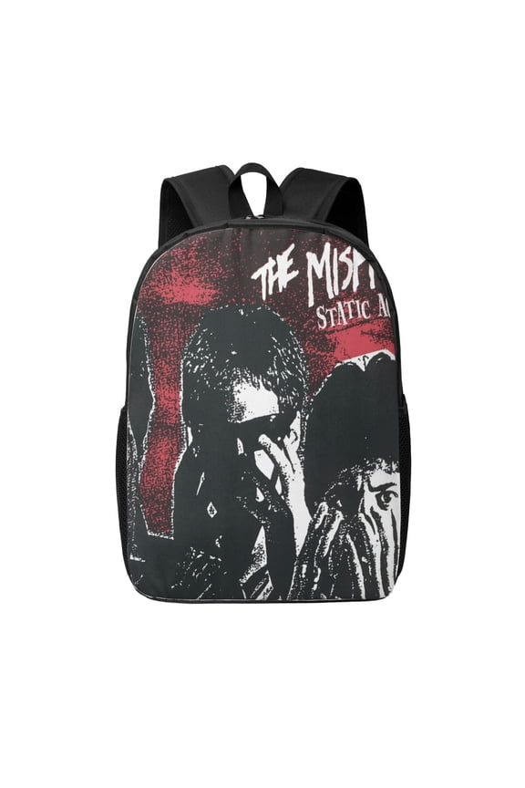 Misfits Backpack Fashion Travel Backpack Laptop Backpack 17 Inch Simple Backpack