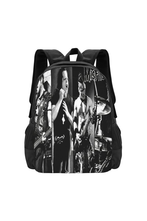 Misfits Backpack Fashion Travel Backpack Laptop Backpack Simple And Large Capacity Backpack 16.5 Inch