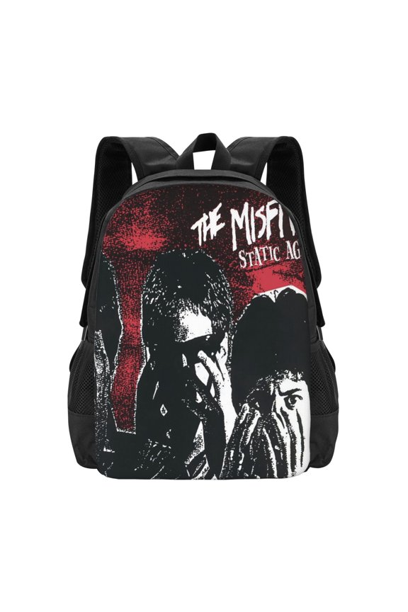 Misfits Backpack Fashion Travel Backpack Laptop Backpack Simple And Large Capacity Backpack 16.5 Inch