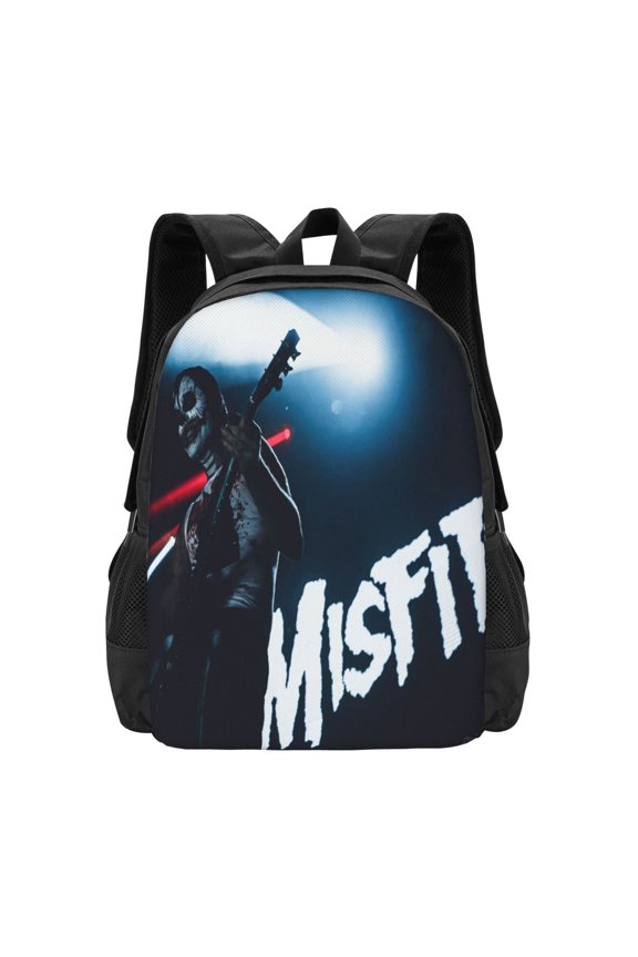 Misfits Backpack Fashion Travel Backpack Laptop Backpack Simple And Large Capacity Backpack 16.5 Inch