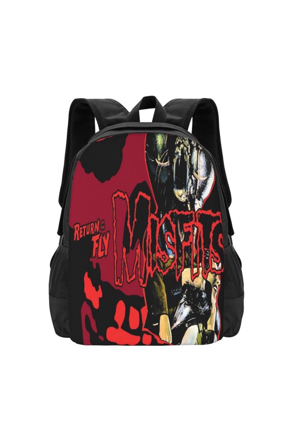 Misfits Backpack Fashion Travel Backpack Laptop Backpack Simple And Large Capacity Backpack 16.5 Inch