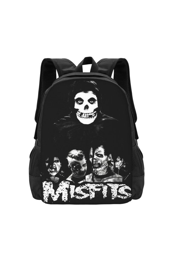 Misfits Backpack Fashion Travel Backpack Laptop Backpack Simple And Large Capacity Backpack 16.5 Inch