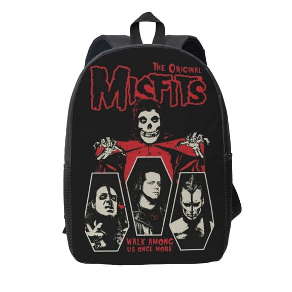 Misfits Backpack Simple Lightweight Backpack Fashion Travel Backpack Laptop Backpack 17 Inch
