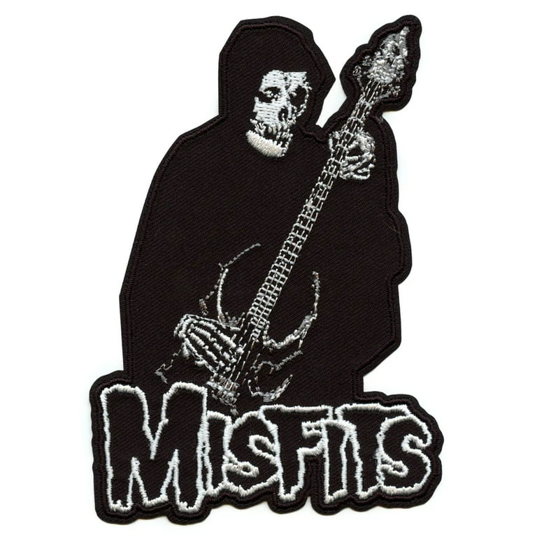 Misfits Bass Fiend Patch Classic Punk Rock Embroidered Iron On 