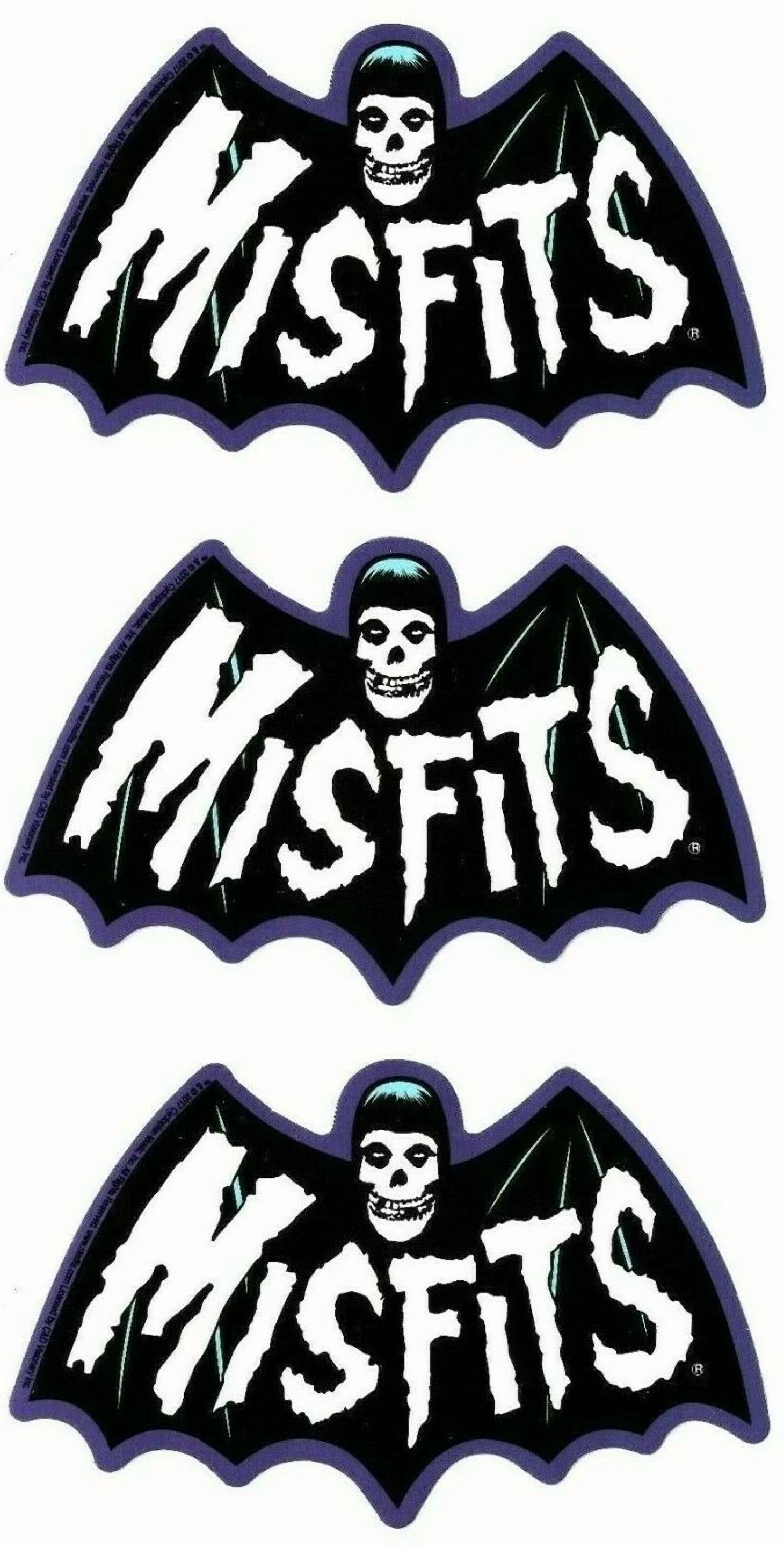 Misfits - Bat Fiend Sticker [Set Of 3] Punk Rock Laptop Mug Bottle Car ...