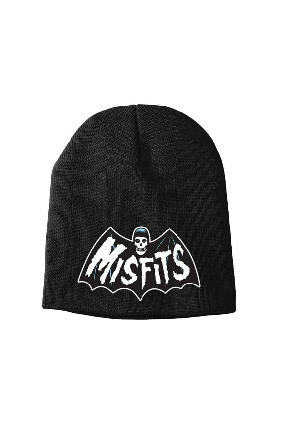 Misfits Batfiend Embroidered Knit Beanie Black | Officially Licensed Merchandise