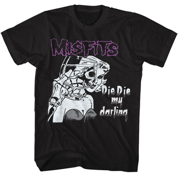 Misfits Die Die Black Adult T-Shirt 4Xlt