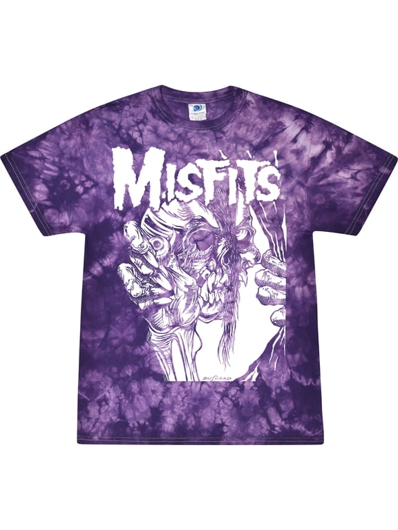 Misfits Eyeball Purple Tie Dye T-Shirt