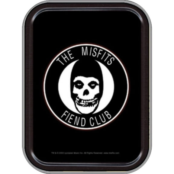 Stash Tins Misfits Fiend Club Storage Container, 4.37" L x 3.5" W x 1" H, Metal