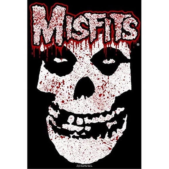 Misfits - Fiend Skull Splatter Laminated Poster - 24.5" x 36.5"