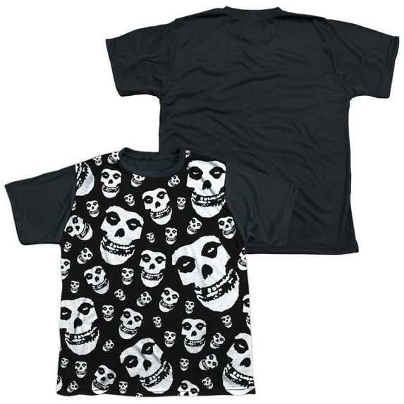 Misfits - Fiends All Over - Youth Short Sleeve Black Back Shirt - X-Large