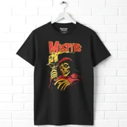Misfits Halloween Crimson Ghost Men s T Shirt Black, AdultL