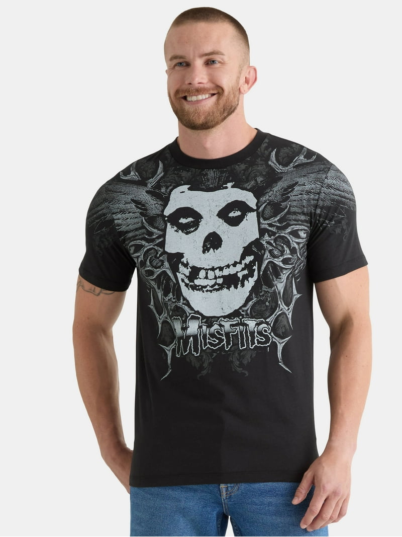 Misfits Men's and Big Men's Graphic Band Tee with Short Sleeves