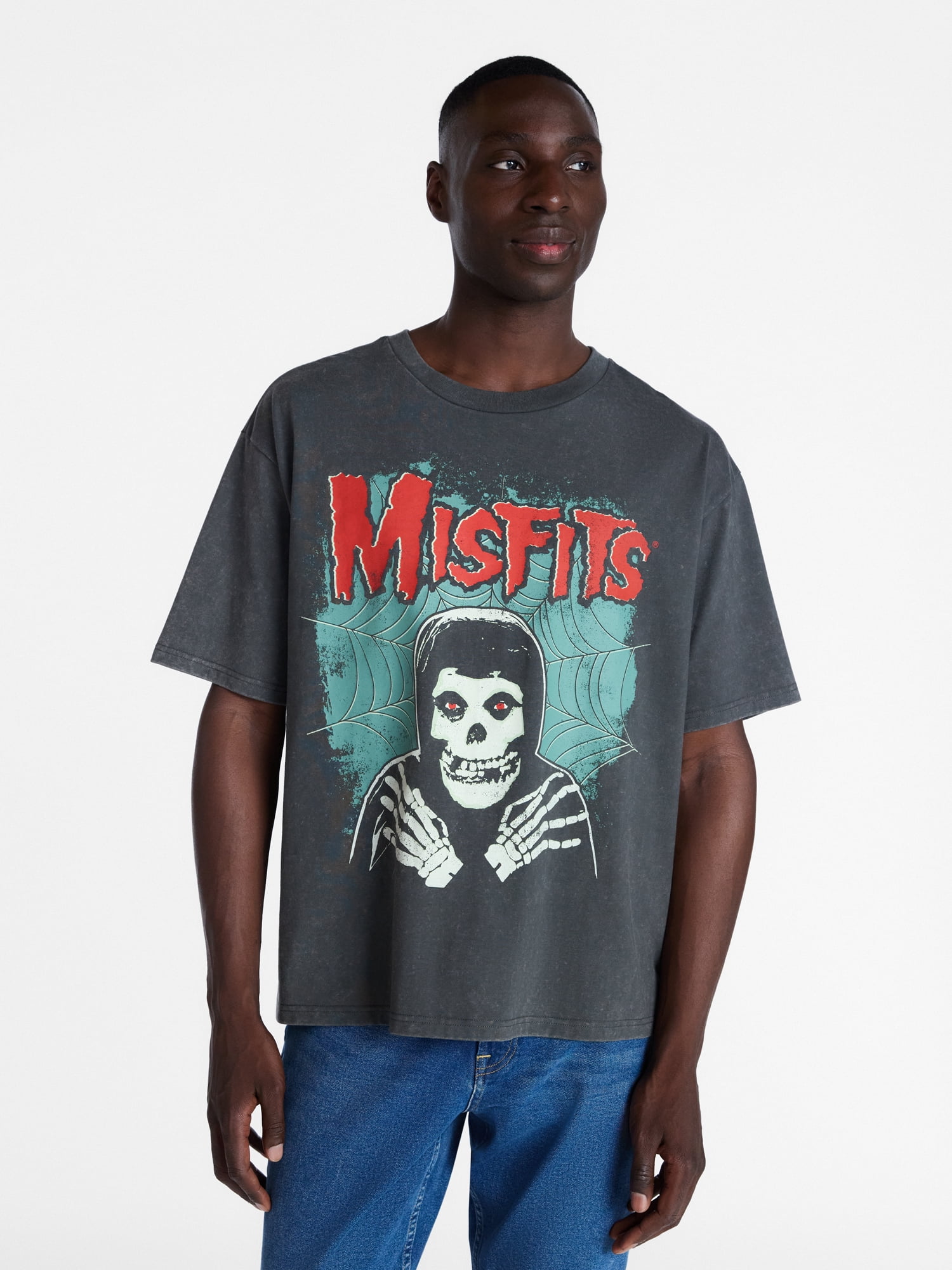 Misfits Men’s Mineral Washed Graphic Tee, Sizes XS-3XL