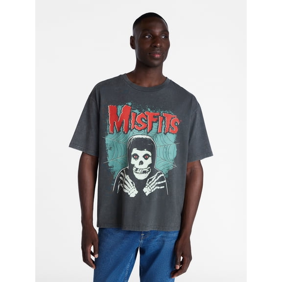 Misfits Men’s Mineral Washed Graphic Tee, Sizes XS-3XL