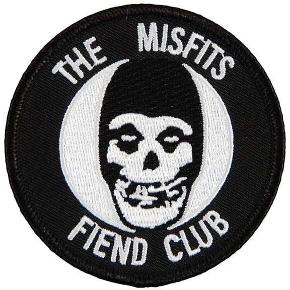 Misfits Men's Fiend Club Embroidered Patch Black