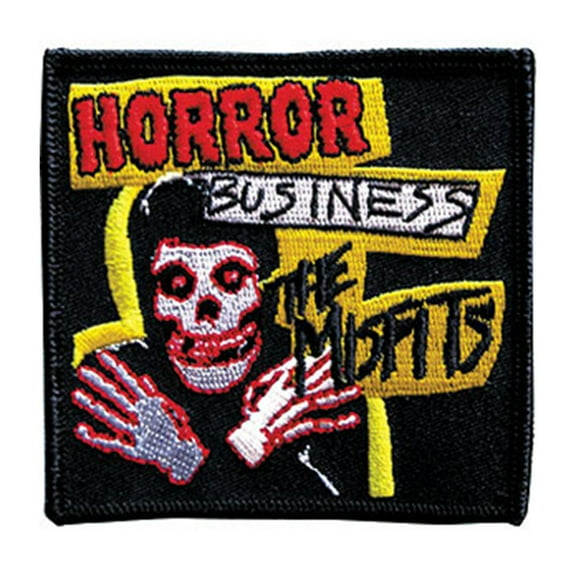 Misfits Men's Horror Business Embroidered Patch Black