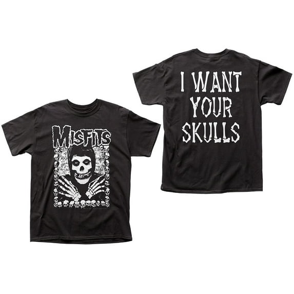 Misfits Men's Skeleton Hands T-Shirt Black Medium | Officially Licensed Merchandise