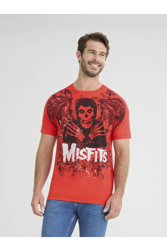 Men's Wings Graphic Tee with Short Sleeves, Sizes S-3XL