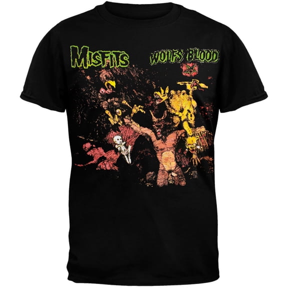 Misfits Men's Wolfs Blood Graphic Adult Short Sleeve T Shirt