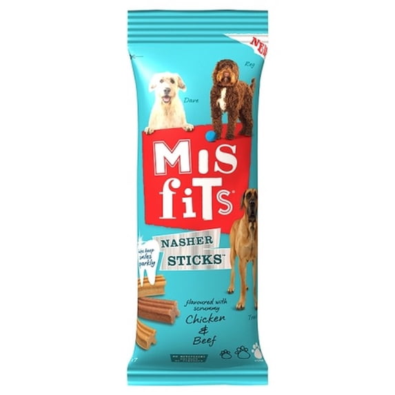 Misfits Nasher Sticks Chicken and Beef Large Case of 10