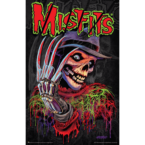 Misfits Nightmare Fiend Skeleton Music Mini Poster- 11" x 17"