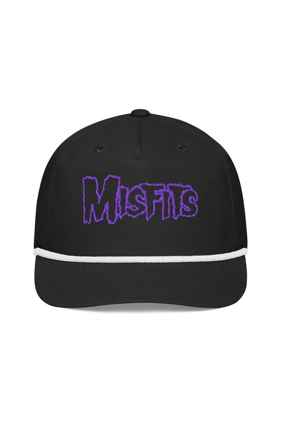 Misfits - Purple Logo Roped Snapback HD Embroidered Hat