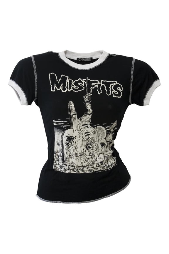 - Pushead Graveyard Juniors Ringer T-Shirt