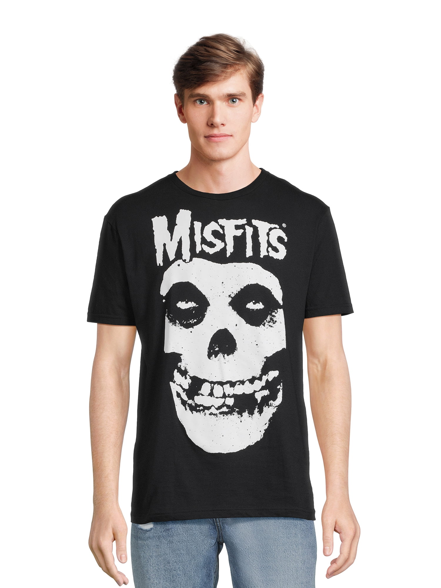 Misfits Skull Band Apparel, Men's Graphic Crew Neck Short Misfits Skull Band Apparel, Men's Graphic Crew Neck Short