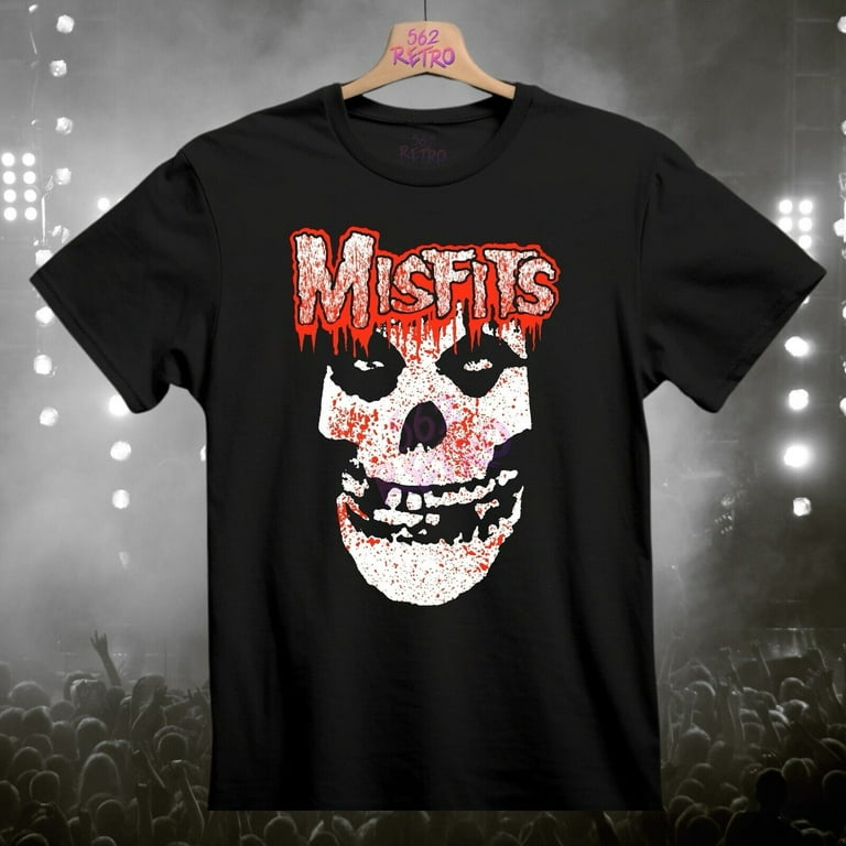 Misfits Skull & Blood Rock, Band T-Shirt Black S-3XL - Walmart.com