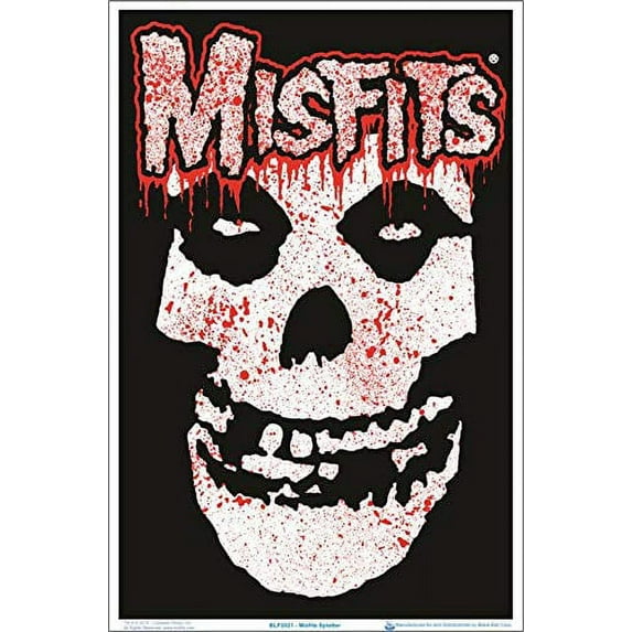 Misfits Splatter Laminated Blacklight Poster - 23.5" x 35.5"