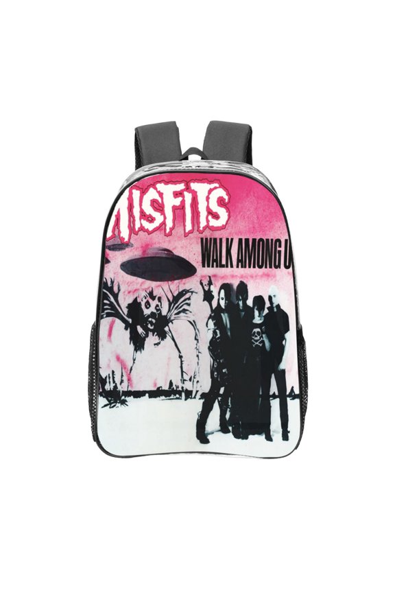 Misfits Transparent Backpack Fashion Travel Backpack Laptop Backpack 16 Inch
