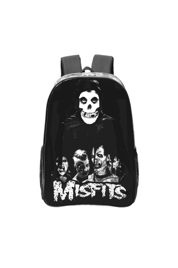 Misfits Transparent Backpack Fashion Travel Backpack Laptop Backpack 16 Inch