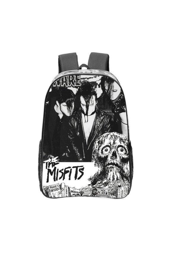 Misfits Transparent Backpack Fashion Travel Backpack Laptop Backpack 16 Inch