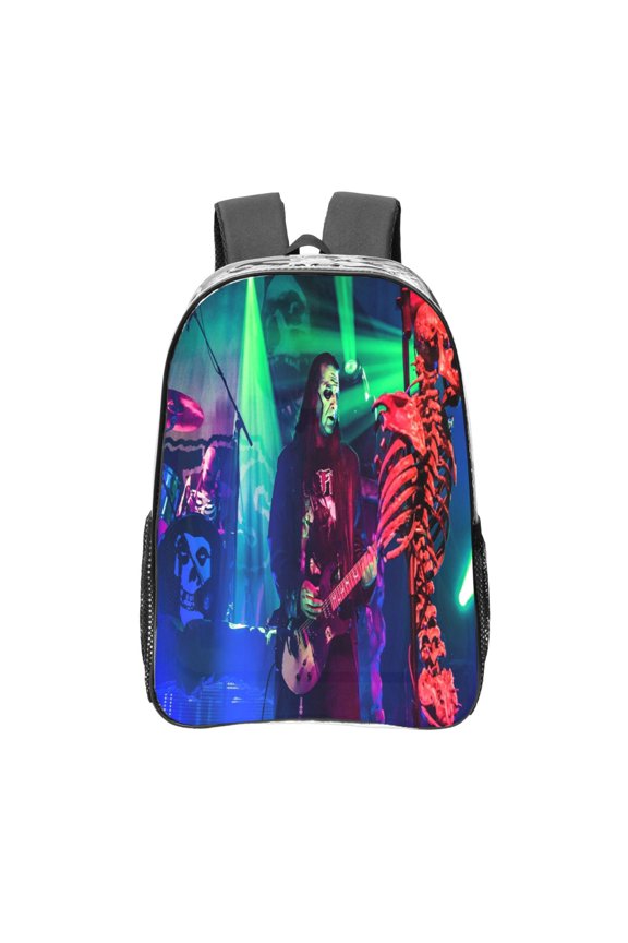 Misfits Transparent Backpack Fashion Travel Backpack Laptop Backpack 16 Inch