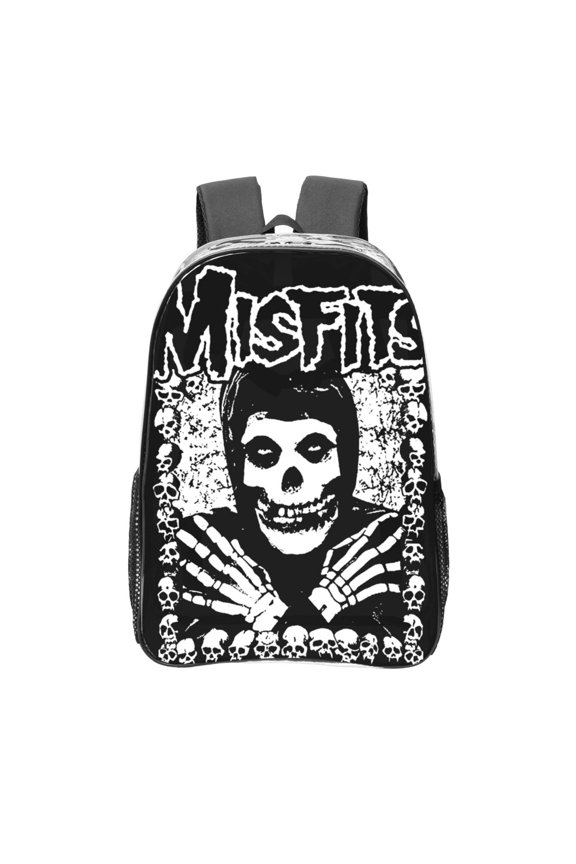 Misfits Transparent Backpack Fashion Travel Backpack Laptop Backpack 16 Inch