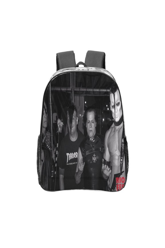 Misfits Transparent Backpack Fashion Travel Backpack Laptop Backpack 16 Inch