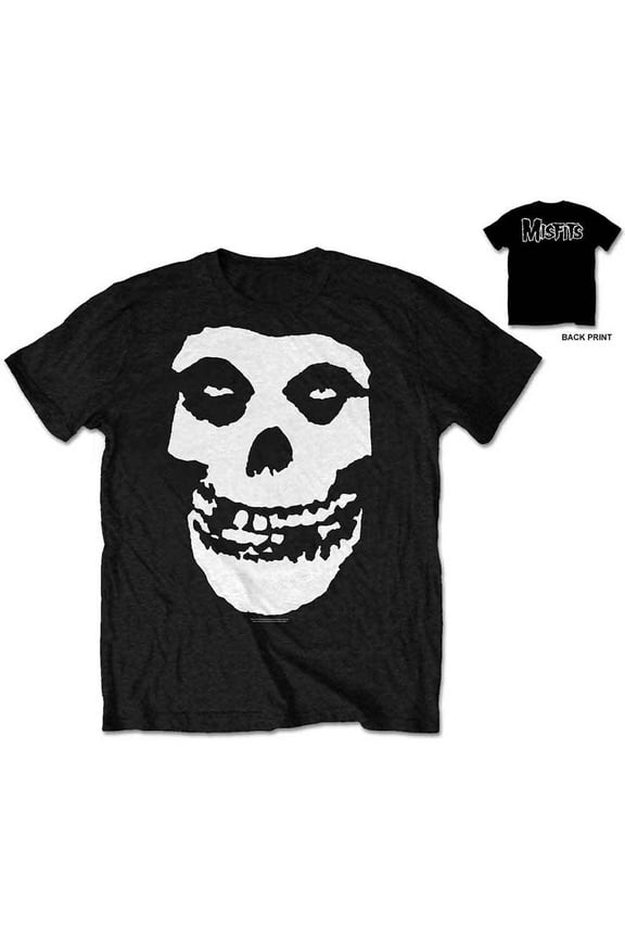 Misfits Unisex T-Shirt Classic Fiend Skull (Back Print) (XX-Large)