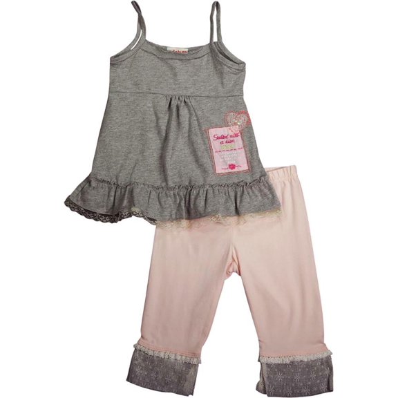 Mish Baby  Infant Girls' 2-Piece Capri Set Stylish & Comfy Perfect for Everyday & Playdates