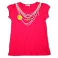 thumbnail image 1 of Mish - Little Girls' Short Sleeve Top 33541-4 (pink), 1 of 5