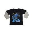 thumbnail image 1 of Mish Mish Baby Infant Boys Long Sleeve Graphic Tee Shirt Top 34502-12Months (Black Robot), 1 of 14